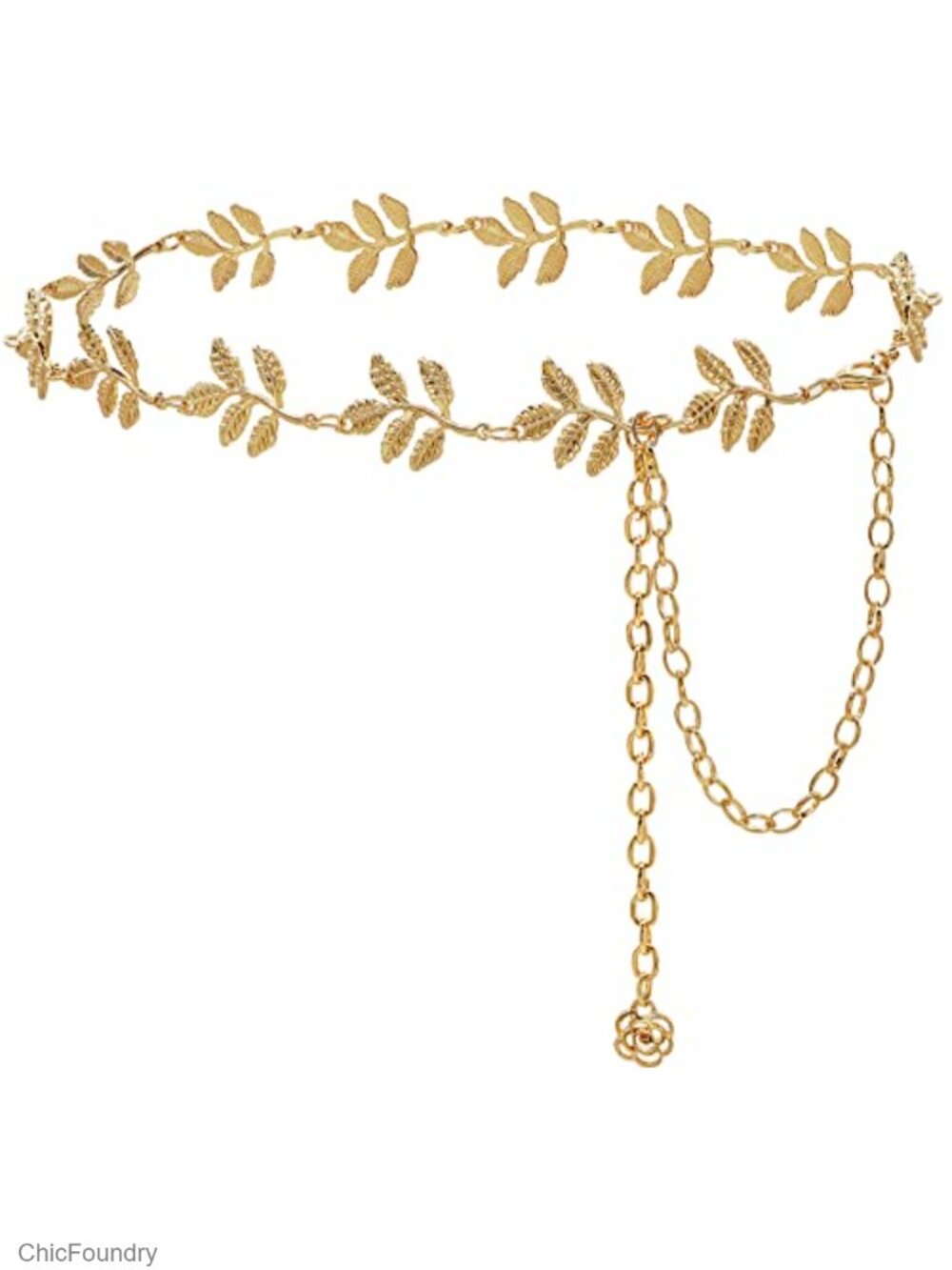Metal Waist Chain Belt for Women, Alloy Body Chain, Adjustable Belly Chain